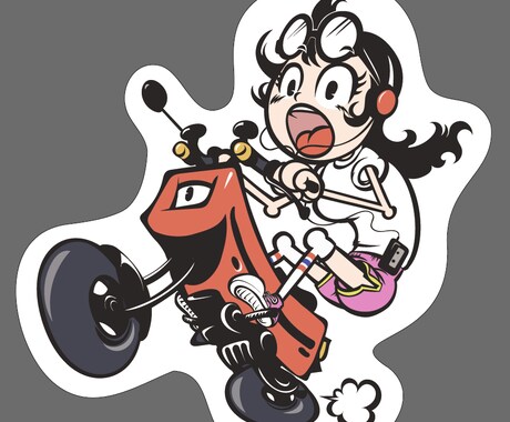 ステッカーイラスト描きます カッコよく目立つステッカーイラスト描きます！ イメージ2