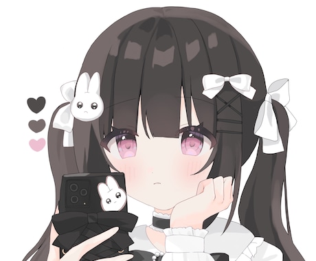 かわいい女の子を制作します アイコンにぜひお使いください！ イメージ1
