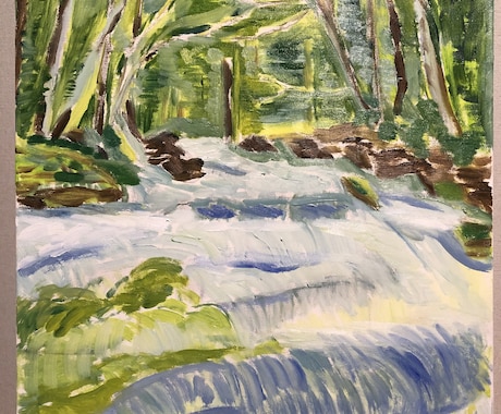 あなたのお家の玄関、リビングに飾る油彩画を描きます イメージ1