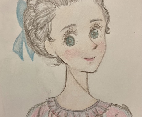 色鉛筆でロココイラストを描きます クラシカルなら任せてください！ロココ好きな方お待ちしてます！ イメージ2
