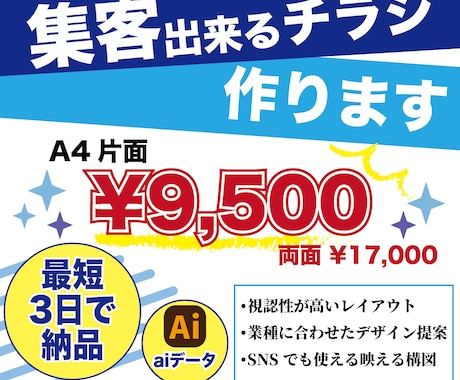 集客につながる “見られるチラシ” を作ります 来てほしい人を連れてくるチラシ イメージ1