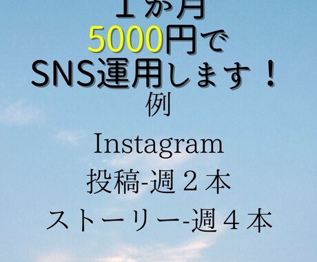 SNS運用します SNS運用に手が回らない方のお手伝いします！ イメージ1