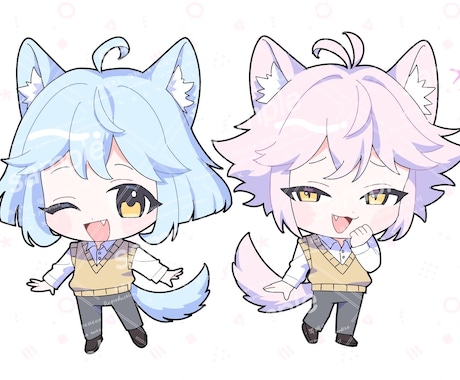 3000円でSDイラスト制作します ポップでかわいいSDイラスト制作いたします！ イメージ1