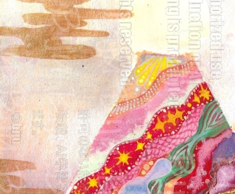 富士山の肉筆原画　お譲りします 依頼の前にお試ししたい…気軽に絵を楽しみたい方にオススメ！ イメージ2