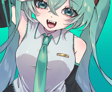 1枚絵描きます 可愛い顔の女の子から、かっこいい男の子のキャラクターまで！ イメージ1