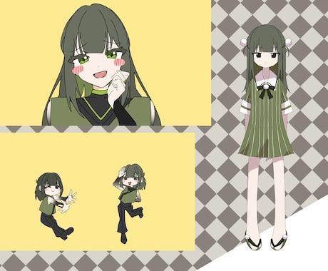 配信/動画用イラスト制作します 綺麗めからポップまで幅広く制作いたします イメージ2