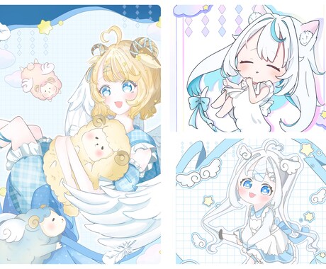 淡く儚い世界観。あなただけの特別な女の子を描きます 初めての方も安心!!丁寧な対話で理想以上の作品に仕上げます イメージ2