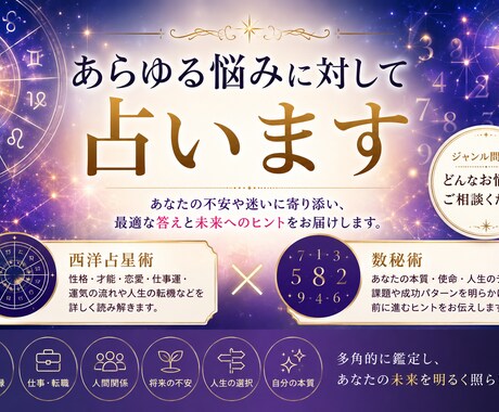 あらゆる悩みに対して占いますます 運命の流れを知り、未来を変える鑑定 イメージ1