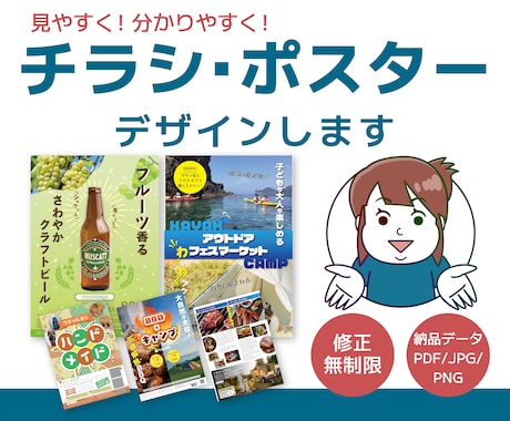 期間限定価格！チラシ・ポスターなど作成します イメージ1