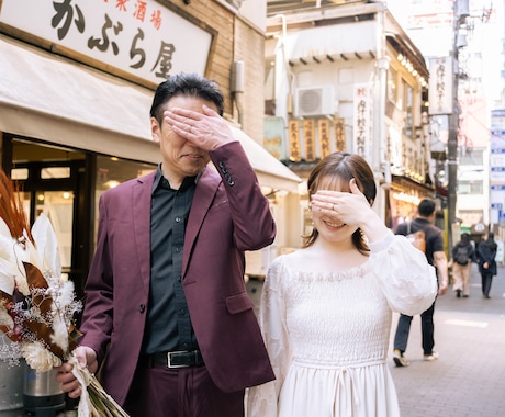 写真が苦手でも大丈夫◎ウェディング前撮り撮影します “私たちらしいね”と思える、自然で心温まる写真を。 イメージ1