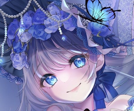 華やかなSNS映するアイコンのイラスト制作承ります ご希望に沿った丁寧で綺麗なイラスト描きます!! イメージ2