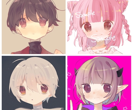 SNS等で使用できるアイコン制作します かわいいオリジナルアイコン描かせてください！ イメージ2
