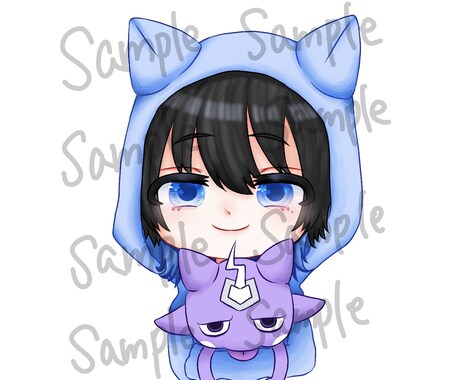 デフォルメイラスト制作します SNSアイコンやTwitch、YouTubeのスタンプに！ イメージ2