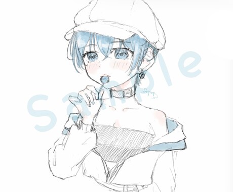 ゆるふわSNSバストアップアイコンを描きます お手軽にキャラクターデザインしたい方におすすめです⭐️ イメージ2