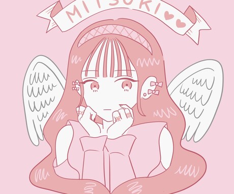 かわいい女の子のアイコン描きます 韓国っぽ♡推し活♡Vtuber系の可愛いイラスト イメージ2