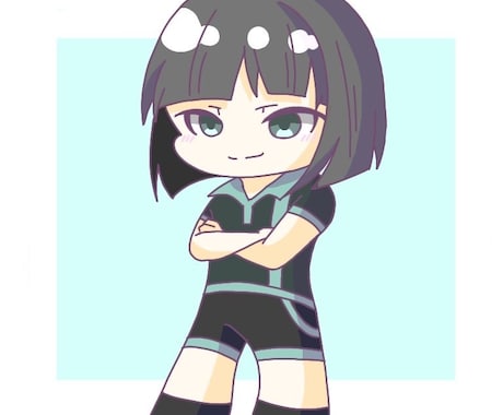 デフォルメキャラ描きます 特徴を捉えたミニキャラを作成します イメージ1