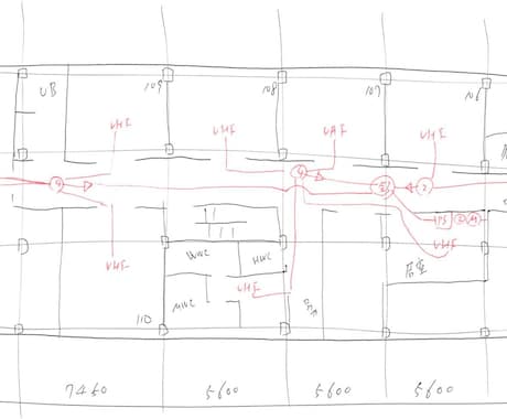 手書き図面・ラフプランをCAD図面化します 現役建築士が様々な図面をJWCADを使用して図面化します。 イメージ2