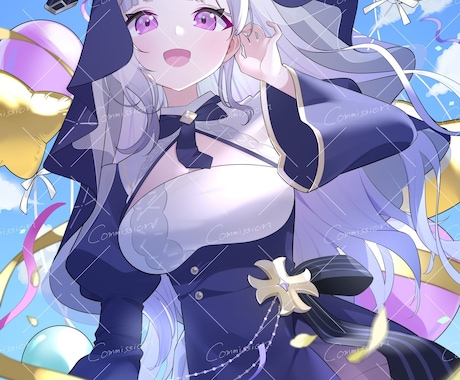 可愛いギャルやケモノ系のVライバーさん描きます 可愛い女の子の全身イラストを制作します！ イメージ1