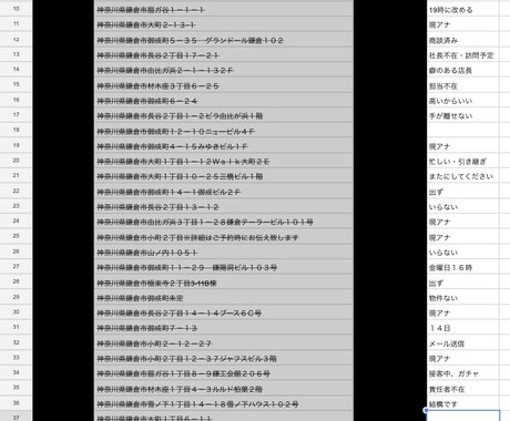 スプレッドシートへデータ入力・リスト作成します 営業マンのリストやデータの管理におすすめ！ イメージ2