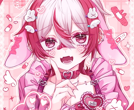 可愛いSNSアイコンを描きます ついぱっと目を引かれちゃうようなキャラクターを描きます！ イメージ2