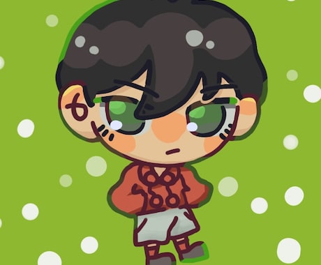 ポップで可愛らしいキャラクターをお描きします イメージ1