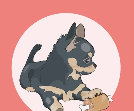 うちの子（ペット）をデジタルイラストにします 犬、猫以外の動物や多頭のイラストもOK！ イメージ1