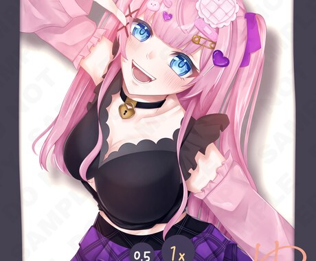 キラキラ‪で可愛いイラストを描きます SNSや動画に使えるイラスト制作 イメージ1