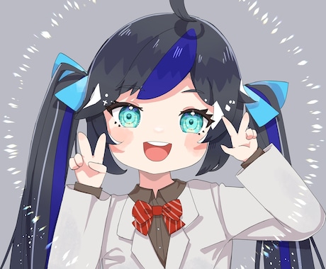 乙女心をくすぐる可愛いアニメ風イラスト描きます SNSやゲームアイコンに！等身とデフォルメからお選び頂けます イメージ1