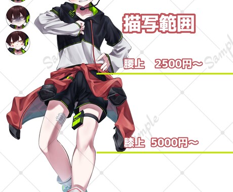 最短3日で幅広い用途のキャライラストを描きます 表情差分が3つまで無料です✨️ イメージ2