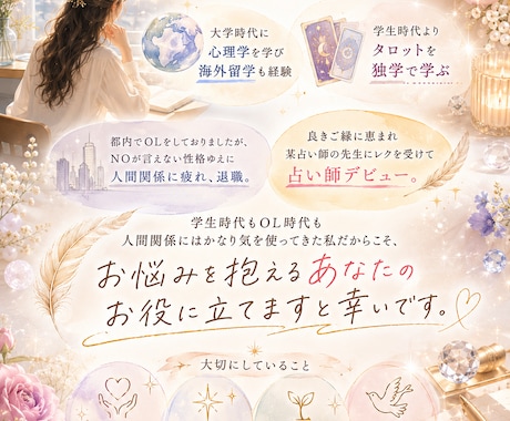 タロット占い初めての方。そのお悩みタロットで見ます 丁寧に貴方のお悩みに寄り添います イメージ2