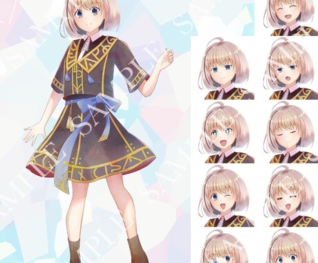 先着3名様限定価格|全身立ち絵を制作します TRPG・マダミス・ゲーム用等に利用可! イメージ2