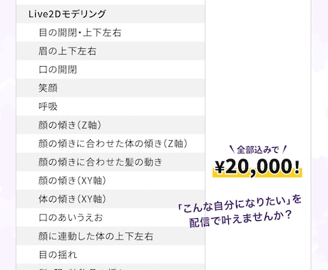 イケオジから女の子までVtuber制作します 「こんな自分になりたい！」を配信で叶えませんか？ イメージ2