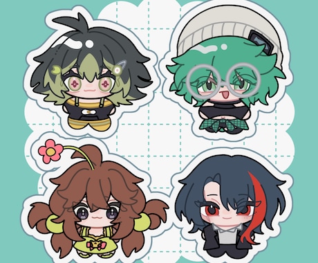 ぬいぐるみ風のちびキャラ描きます リテイクなしで可愛いSDキャラを描きます イメージ2
