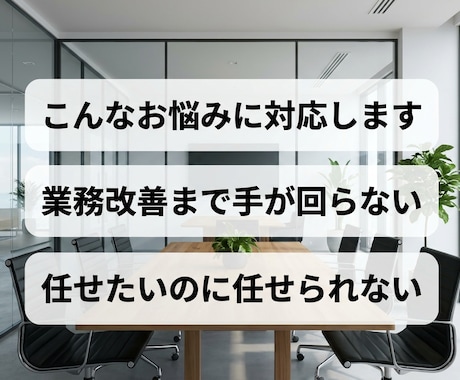 忙しい経営者向けに業務を整理し改善案を提案します 何から効率化すべきか分からない状態の整理をサポート！ イメージ2