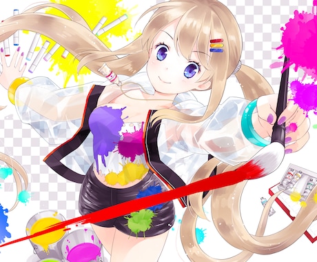 あなたのリクエストでオリジナルイラスト制作します web・雑誌・鑑賞用など様々な用途に利用可能です！ イメージ1