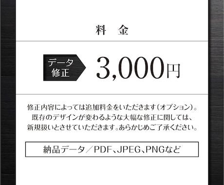 過去に納品したデータの修正をします 過去にご利用したお客様専用です イメージ2