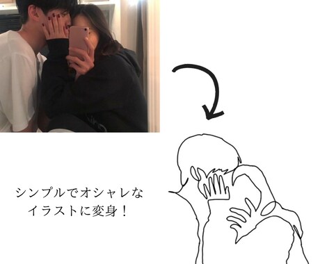 イラストにしたい画像を 一筆書きのイラスト描きます シンプルでオシャレなイラストに仕上げます。 イメージ2