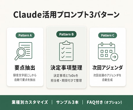 議事録作成1時間→10分にするテンプレを提供します Claude活用プロンプト3パターン付き｜83%時間削減実績 イメージ2