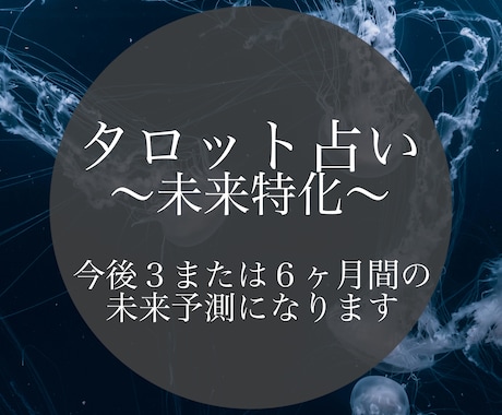 1つの質問に対し３ヶ月間or半年間の流れを占います 気になっていることの未来の流れを読み解きます。 イメージ1