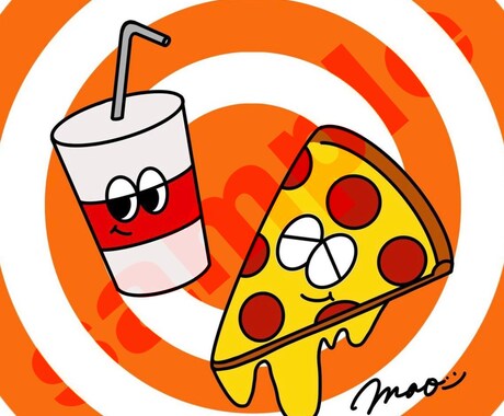 可愛いポップなイラストを制作します ポップなイラストであなたのアイコンをカラフルに！ イメージ2