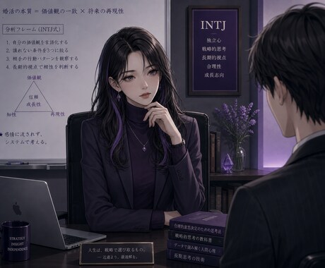 INTJ式婚活の失敗を論理分析します “いい人止まり”から抜け出すための戦略レポートをご提案します イメージ1