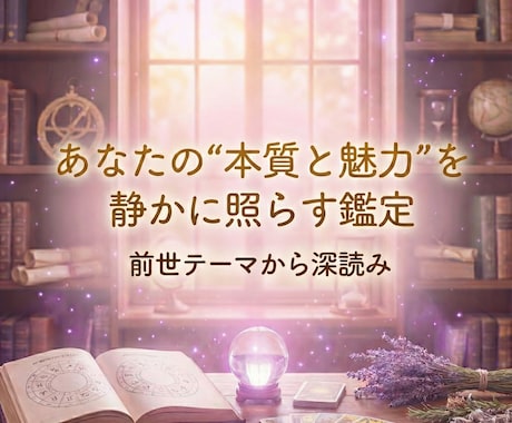 本当のあなたをやさしく読み解いて占います 見た目の印象ではわからない本当の自分を、やさしく読み解きます イメージ1