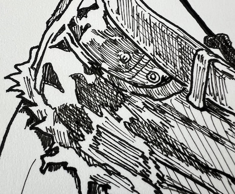 ミリペンで手書きトレースいたします アナログトレースで線画を作成。原画を納品いたします。 イメージ2