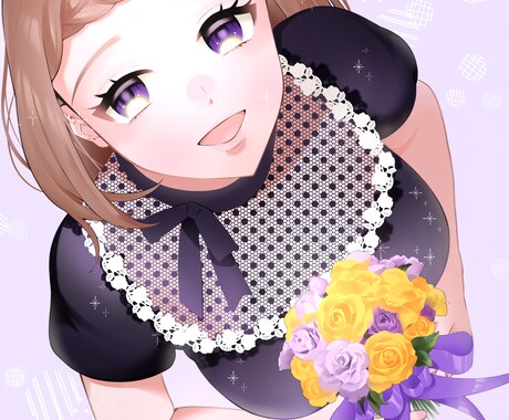 かわいい女の子描きます 配信用のサムネイル・ヘッダー・表紙・フラスタなどにどうぞ！ イメージ1