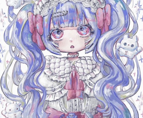 ワクワクするようなかわいいイラストを描きます 色遣いに特にこだわってます♪ご依頼に合わせて対応いたします！ イメージ1