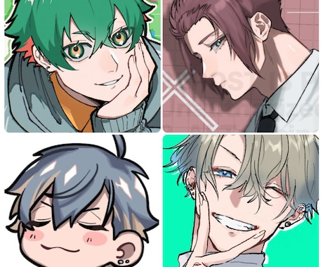 大募集 SNSアイコン描きます 明るく目を引くSNSアイコンを作成いたします！ イメージ1