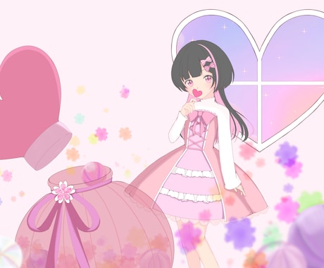 SNS用アイコンや1枚絵を描きます ふわっとした可愛らしい女の子を描きます✨️ イメージ2