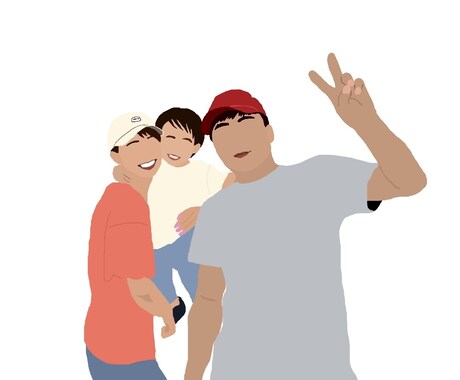 好きな写真を使ってオーダーメイドのアートを描きます ペット、家族、ウェディングなどなんでも! イメージ2
