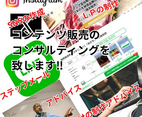 貴方のコンテンツ販売の成功を１からお手伝います 何から始めるのか？その全てが詰まったコンサルティング販売です イメージ1