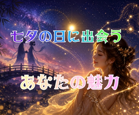 七夕の恋愛鑑定♡あなただけの愛され魅力を占います 【２４時間以内】あなただけの恋愛魅力を鑑定☆ イメージ1